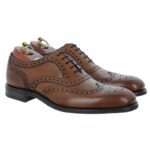 Loake Kerridge Shoes – Cedar Leather – Mens Wedding Shoes - Crep Direct UK