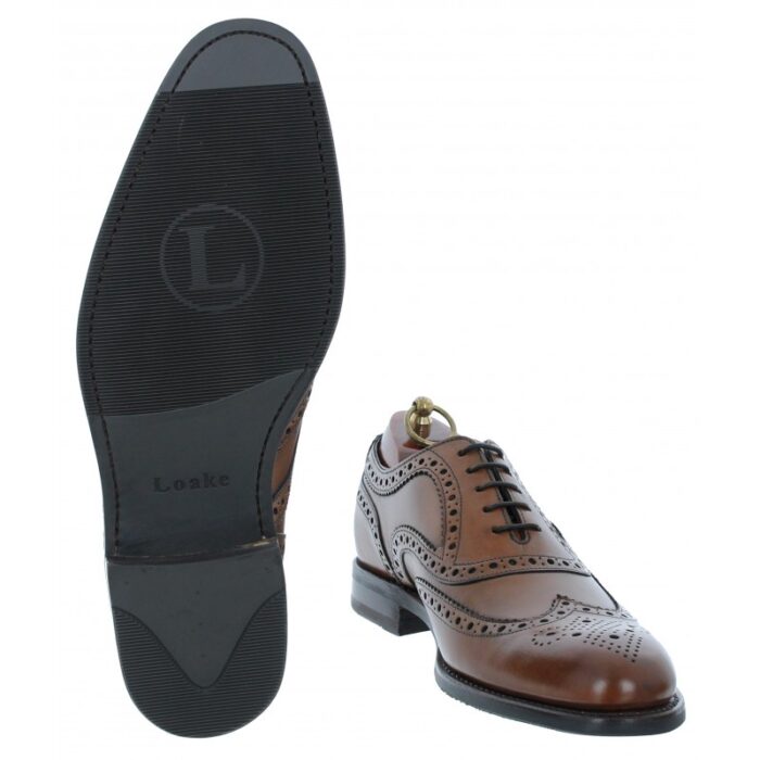 Loake Kerridge Shoes – Cedar Leather – Mens Wedding Shoes - Crep Direct UK