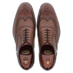 Loake Kerridge Shoes – Cedar Leather – Mens Wedding Shoes - Crep Direct UK