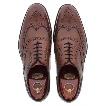 Loake Kerridge Shoes – Cedar Leather – Mens Wedding Shoes - Crep Direct UK