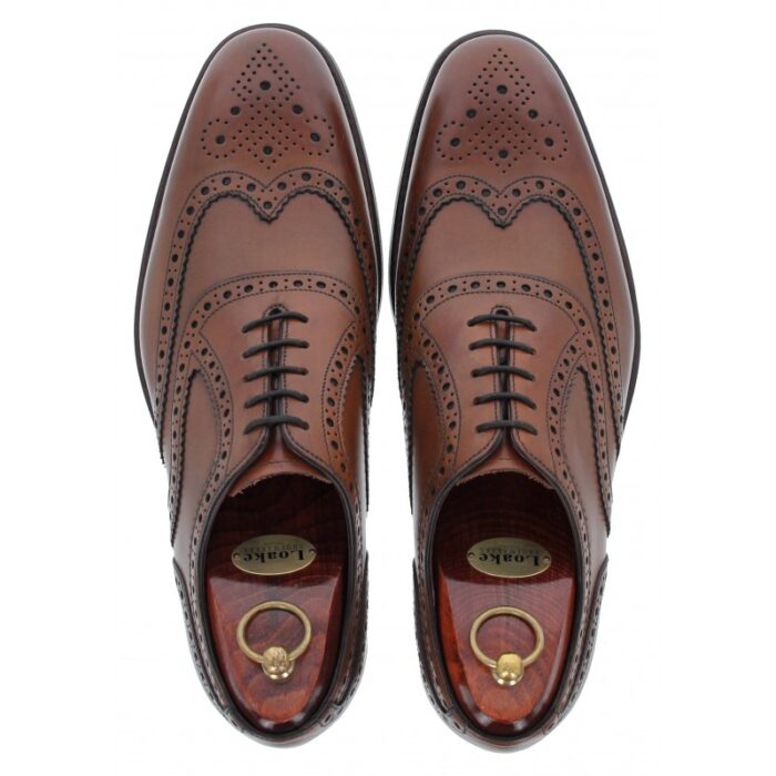Loake Kerridge Shoes – Cedar Leather – Mens Wedding Shoes - Crep Direct UK
