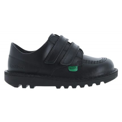 Kickers Kick Lo Twin Velcro Infant School Shoes – Black Leather – Boys School Shoes - Crep Direct UK Kickers Kick Lo Twin Velcro Infant School Shoes – Black Leather – Boys School Shoes - Crep Direct UK