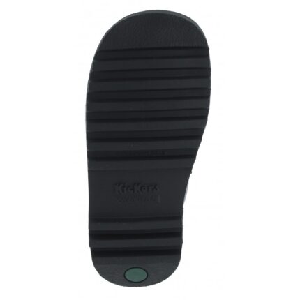Kickers Kick Lo Twin Velcro Infant School Shoes – Black Leather – Boys School Shoes - Crep Direct UK