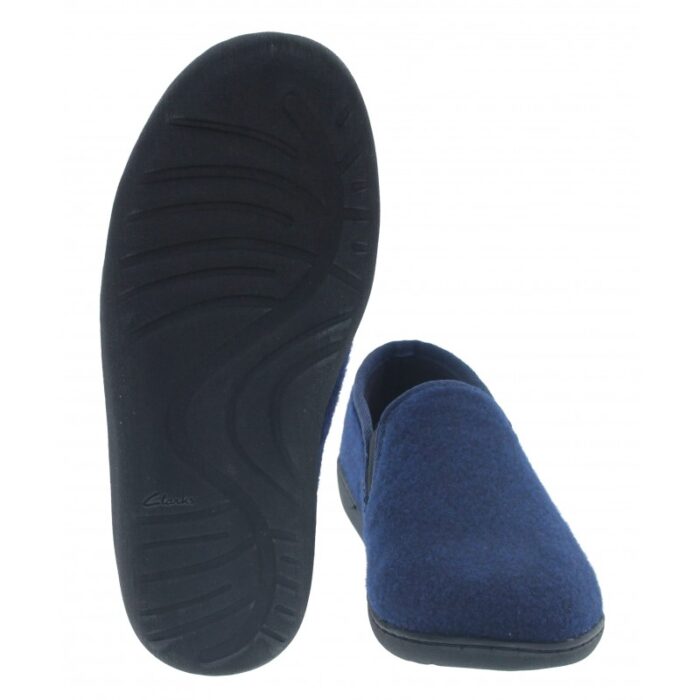 Clarks King Ease Slippers – Navy – Mens Slippers - Crep Direct UK