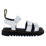 Dr. Martens Klaire Junior Sandals – White – Girls Sandals - Crep Direct UK