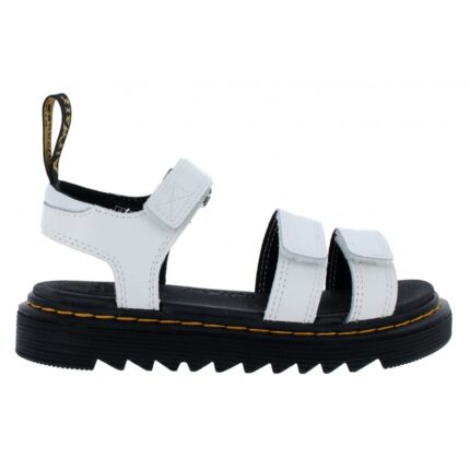 Dr. Martens Klaire Junior Sandals - White - Girls Sandals