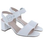 Gabor Kooky 41.710 Sandals – White Leather – Womens Sandals, Sliders & Toe Posts - Crep Direct UK