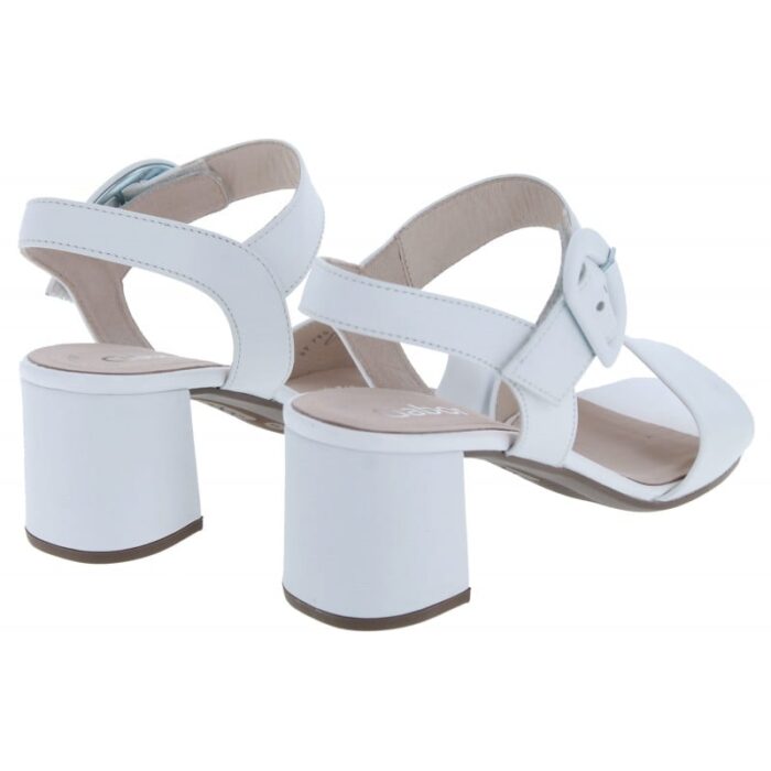 Gabor Kooky 41.710 Sandals – White Leather – Womens Sandals, Sliders & Toe Posts - Crep Direct UK