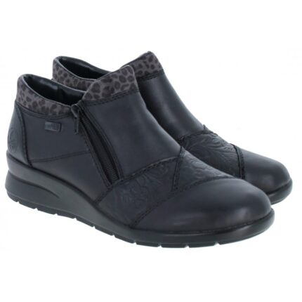 Rieker L4881 Ankle Boots – Black – Womens Boots - Crep Direct UK