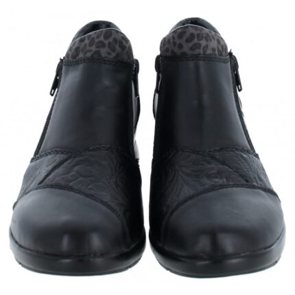 Rieker L4881 Ankle Boots – Black – Womens Boots - Crep Direct UK