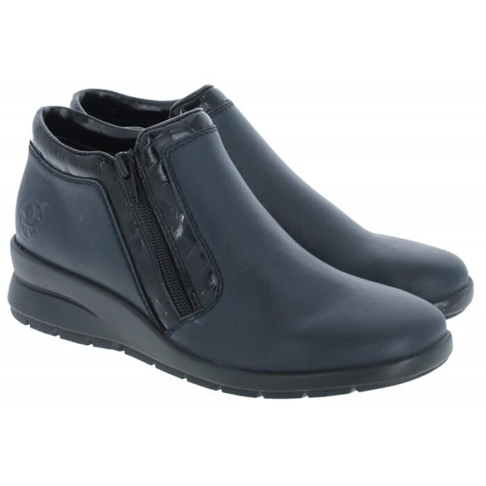 Rieker L4883 Boots – Blue – Womens Boots - Crep Direct UK