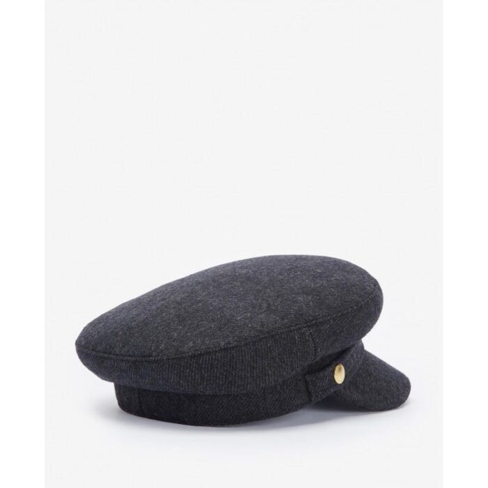 Barbour Bothal Bakerboy Cap LHA0552 – Charcoal Grey – Ladies Clothing - Crep Direct UK