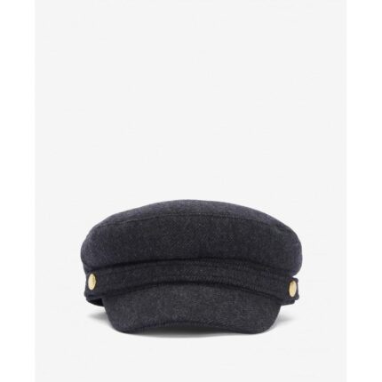 Barbour Bothal Bakerboy Cap LHA0552 – Charcoal Grey – Ladies Clothing - Crep Direct UK