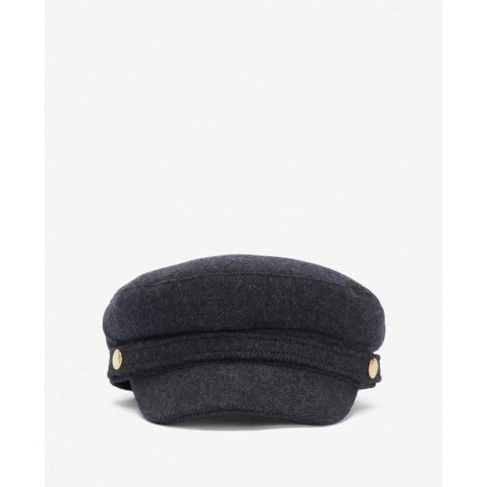 Barbour Bothal Bakerboy Cap LHA0552 – Charcoal Grey – Ladies Clothing - Crep Direct UK