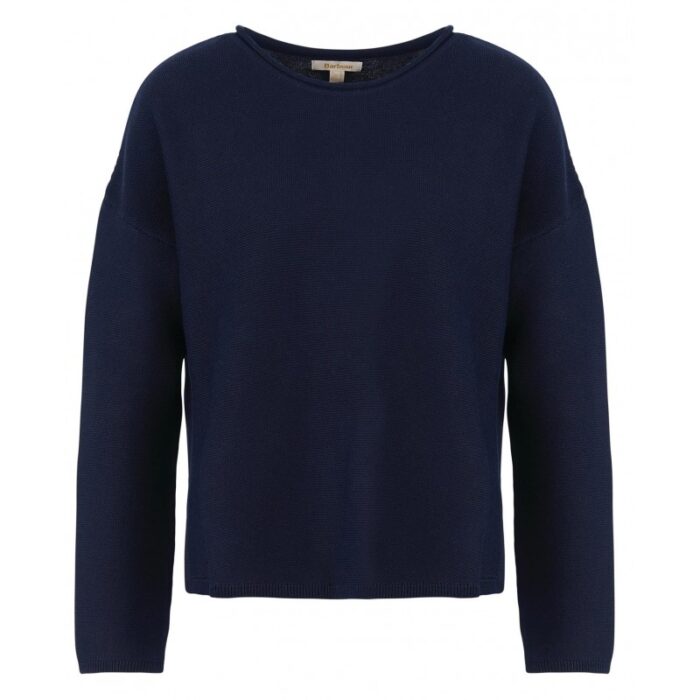 Barbour Marine Knitted Jumper LKN1423 – Navy Cotton – Ladies Clothing - Crep Direct UK