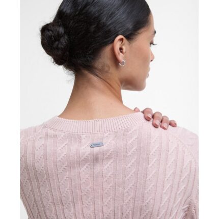 Barbour Hartland Crew Knit Jumper LKN1630 – Primrose Cotton – Ladies Clothing - Crep Direct UK