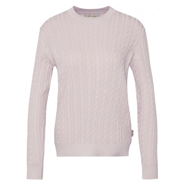 Barbour Hartland Crew Knit Jumper LKN1630 – Primrose Cotton – Ladies Clothing - Crep Direct UK