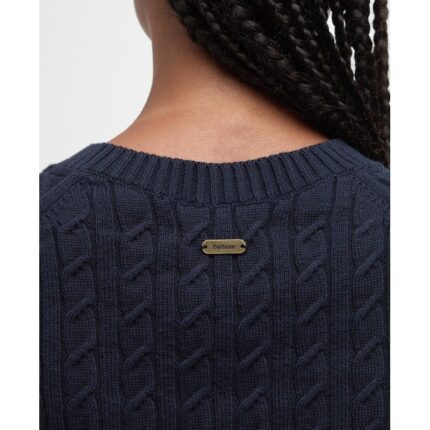 Barbour Hartland Sweater Vest LKN1637 – Navy Cotton – Ladies Clothing - Crep Direct UK