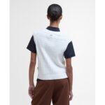 Barbour Hartland Sweater Vest LKN1637 – Cloud Cotton – Ladies Clothing - Crep Direct UK