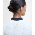 Barbour Hartland Sweater Vest LKN1637 – Cloud Cotton – Ladies Clothing - Crep Direct UK