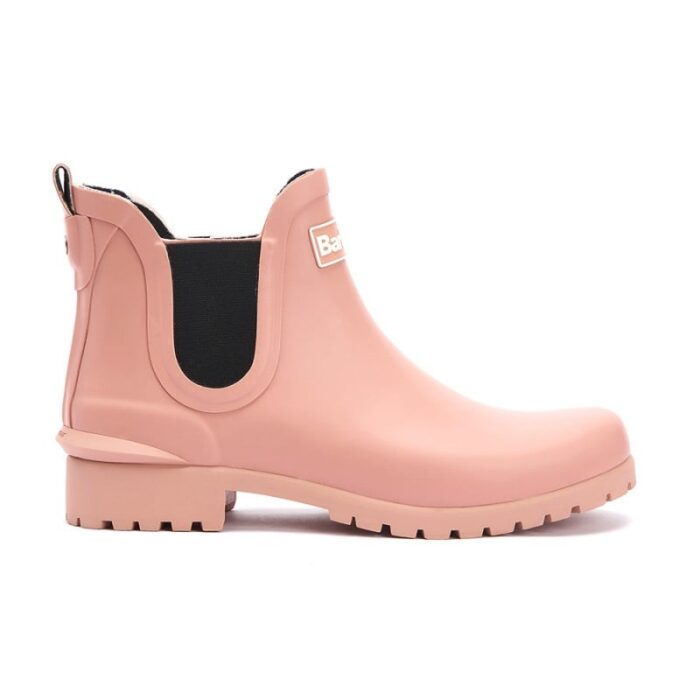 Barbour Wilton Chelsea Boot LRF0066 – Pink Rubber – Womens Wellingtons - Crep Direct UK