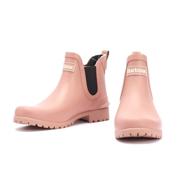 Barbour Wilton Chelsea Boot LRF0066 – Pink Rubber – Womens Wellingtons - Crep Direct UK