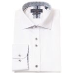 Guide London LS77171 Long Sleeve Shirt – White Cotton – Mens Clothing - Crep Direct UK
