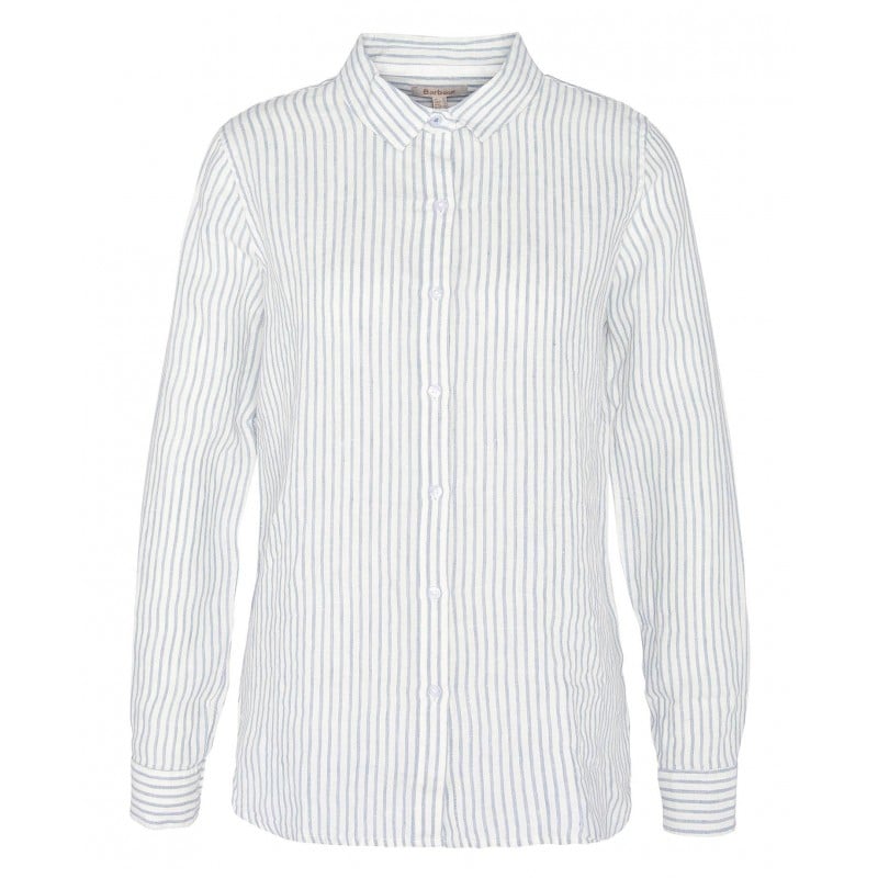 Barbour Marine Relaxed Long Sleeve Shirt LSH1315 – Chambray Stripe Linen – Ladies Clothing - Crep Direct UK Barbour Marine Relaxed Long Sleeve Shirt LSH1315 – Chambray Stripe Linen – Ladies Clothing - Crep Direct UK