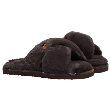 Barbour Eliza Crossover Slipper LSL0034 – Brown – Womens Slippers - Crep Direct UK Barbour Eliza Crossover Slipper LSL0034 – Brown – Womens Slippers - Crep Direct UK