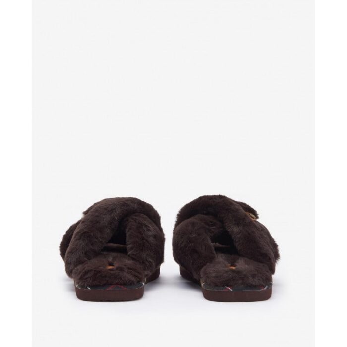 Barbour Eliza Crossover Slipper LSL0034 – Brown – Womens Slippers - Crep Direct UK