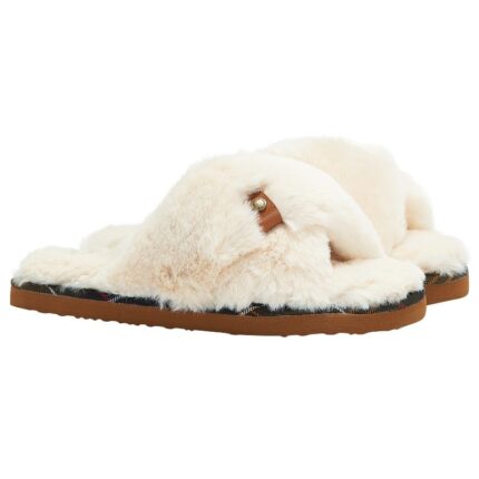 Barbour Eliza Cross Over Slippers LSL0034 – Ivory – Womens Slippers - Crep Direct UK Barbour Eliza Cross Over Slippers LSL0034 – Ivory – Womens Slippers - Crep Direct UK