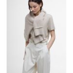 Barbour Amber Tapered Trousers LTR0373 – Salt Cotton – Ladies Clothing - Crep Direct UK