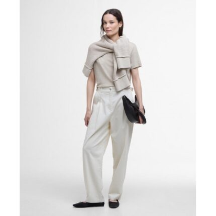 Barbour Amber Tapered Trousers LTR0373 – Salt Cotton – Ladies Clothing - Crep Direct UK