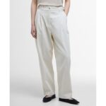 Barbour Amber Tapered Trousers LTR0373 – Salt Cotton – Ladies Clothing - Crep Direct UK