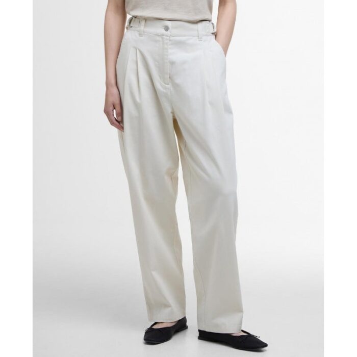 Barbour Amber Tapered Trousers LTR0373 – Salt Cotton – Ladies Clothing - Crep Direct UK