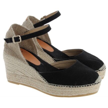 Toni Pons Laia-NT Wedge Espadrilles – Black Linen – Womens Espadrilles - Crep Direct UK Toni Pons Laia-NT Wedge Espadrilles – Black Linen – Womens Espadrilles - Crep Direct UK