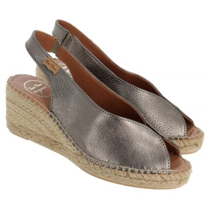 Toni Pons Laila-p Peep Toe Espadrilles – Bronze Leather – Womens Sandals, Sliders & Toe Posts - Crep Direct UK Toni Pons Laila-p Peep Toe Espadrilles – Bronze Leather – Womens Sandals, Sliders & Toe Posts - Crep Direct UK