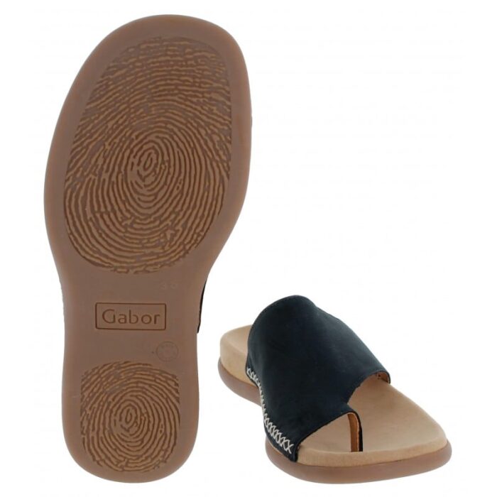 Gabor Lanzarote 03.700 Mules – Nightblue Nubuck – Womens Sandals, Sliders & Toe Posts - Crep Direct UK
