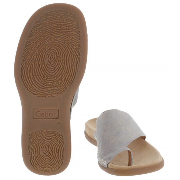Gabor Lanzarote 43.700 Mules – Muschel Leather – Womens Sandals, Sliders & Toe Posts - Crep Direct UK