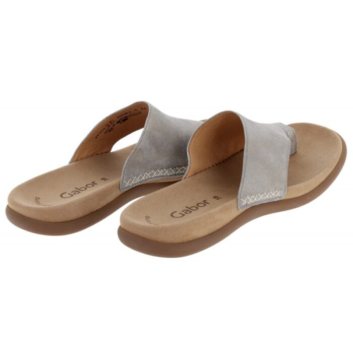 Gabor Lanzarote 43.700 Mules – Muschel Leather – Womens Sandals, Sliders & Toe Posts - Crep Direct UK