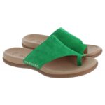 Gabor Lanzarote 43.700 Sandals – Green Suede – Womens Sandals, Sliders & Toe Posts - Crep Direct UK