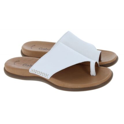 Gabor Lanzarote 03.700 Mules – White Leather – Womens Sandals, Sliders & Toe Posts - Crep Direct UK Gabor Lanzarote 03.700 Mules – White Leather – Womens Sandals, Sliders & Toe Posts - Crep Direct UK