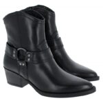 Tamaris 25705 Ankle Boots – Black Leather – Womens Boots - Crep Direct UK