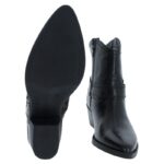 Tamaris 25705 Ankle Boots – Black Leather – Womens Boots - Crep Direct UK