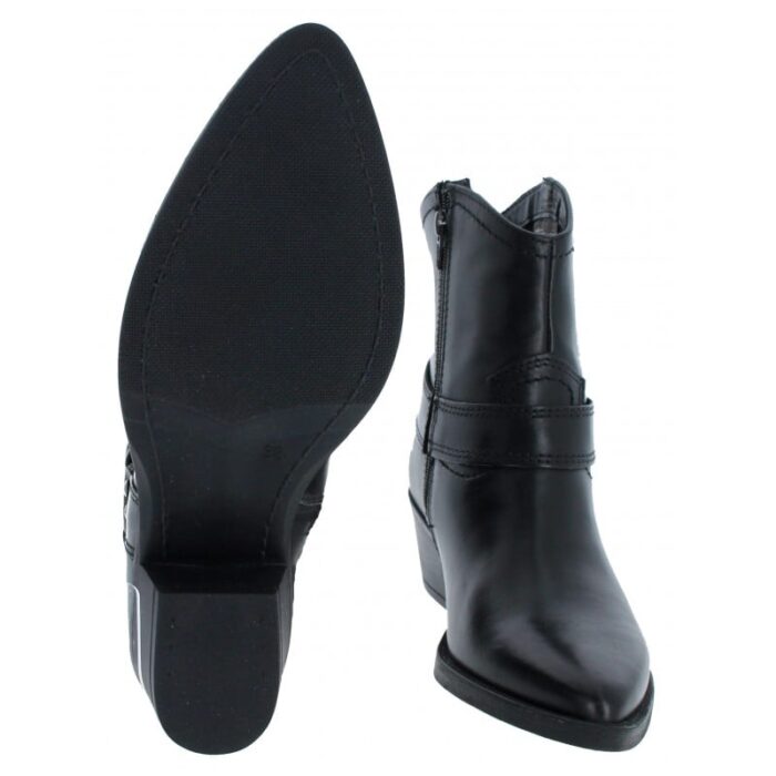 Tamaris 25705 Ankle Boots – Black Leather – Womens Boots - Crep Direct UK