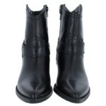 Tamaris 25705 Ankle Boots – Black Leather – Womens Boots - Crep Direct UK