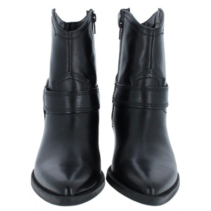 Tamaris 25705 Ankle Boots – Black Leather – Womens Boots - Crep Direct UK