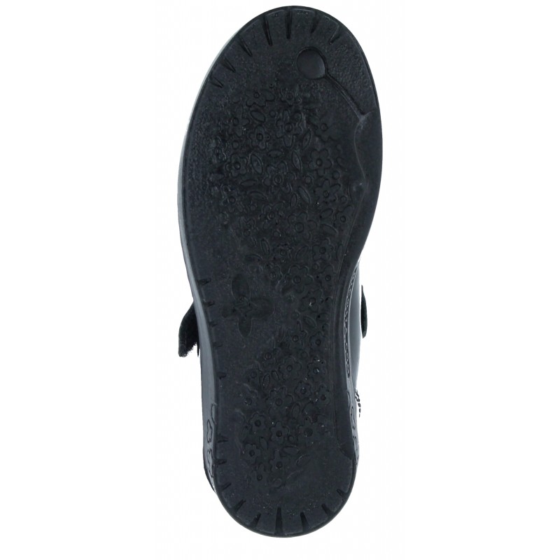 Ricosta Leya 8600702 School Shoes – Black Patent – Girls School Shoes - Crep Direct UK