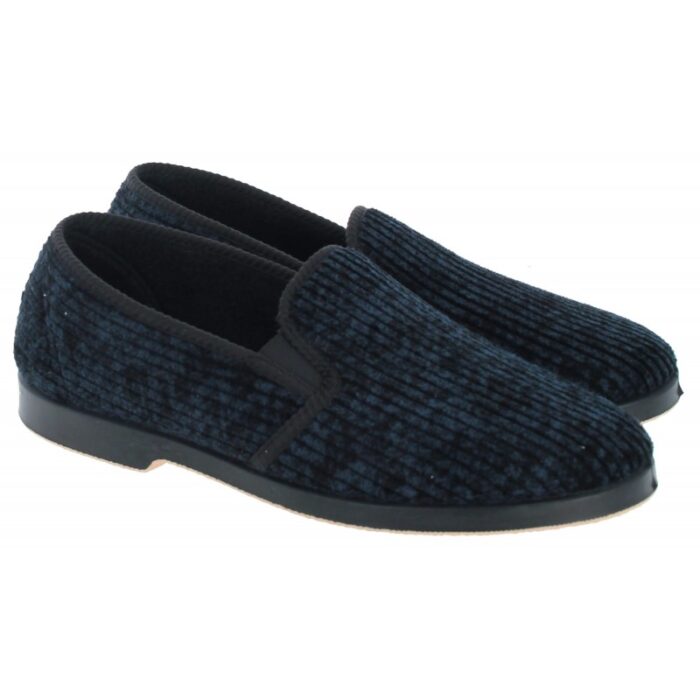 Gardiner Bros Lonsdale Slippers – Navy Textile – Mens Slippers - Crep Direct UK