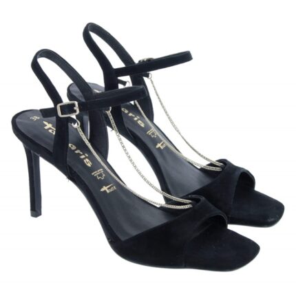 Tamaris Loriana 28004 High Heel Sandals – Black Leather – Womens Sandals, Sliders & Toe Posts - Crep Direct UK Tamaris Loriana 28004 High Heel Sandals – Black Leather – Womens Sandals, Sliders & Toe Posts - Crep Direct UK